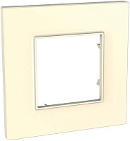 Рамка горизонтальная Schneider Electric Unica Quadro 1-м. бежевый